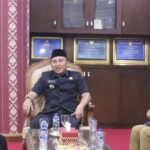 Bupati Lampung Barat Terima Audiensi Pemprov Lampung, Serahkan dan Terima Hibah Lahan untuk Sekolah Rakyat