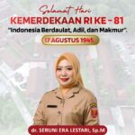 Isi Kemerdekaan Dengan Pengabdian Nyata Ucapan Plt. Direktur RSUD Alimuddin Umar HUT RI Ke-81