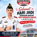Kepala Rutan Kotaagung Tanggamus Sampaikan Ucapan Hari Jadi ke-6 GRAK Lampung